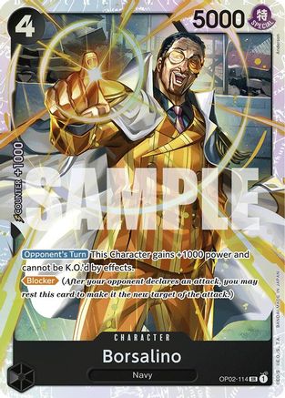 Borsalino (Reprint) (OP02-114) - Premium Booster -The Best- Foil - for just $0.23! 
