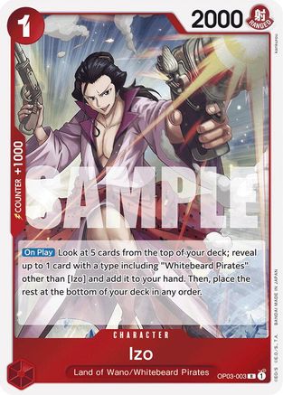 Izo (OP03-003) (Reprint) (OP03-003) - Premium Booster -The Best- Foil - for just $0.08! 