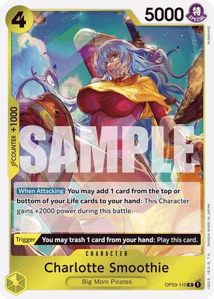 Charlotte Smoothie (Reprint) (OP03-110) - Premium Booster -The Best- Foil - for just $0.08! 
