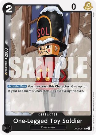 One-Legged Toy Soldier (Reprint) (OP05-081) - Premium Booster -The Best- - for just $0.10! 