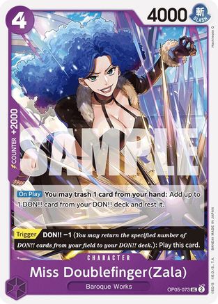 Miss Doublefinger(Zala) (Reprint) (OP05-073) - Premium Booster -The Best- - for just $0.08! 