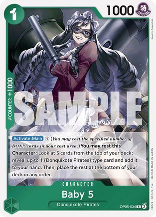 Baby 5 (OP05-034) (Reprint) (OP05-034) - Premium Booster -The Best- Foil - for just $0.08! 