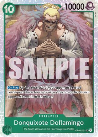 Donquixote Doflamingo (Reprint) (OP04-031) - Premium Booster -The Best- Foil - for just $0.50! 