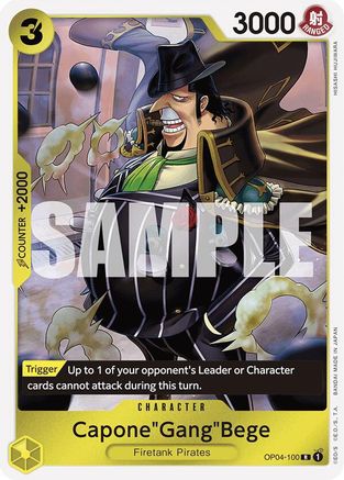 Capone"Gang"Bege (OP04-100) (Reprint) (OP04-100) - Premium Booster -The Best- Foil - for just $0.40! 
