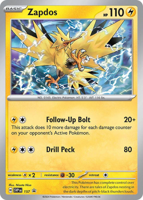 Zapdos (157) [Scarlet & Violet: Black Star Promos] - for just $0.35! 