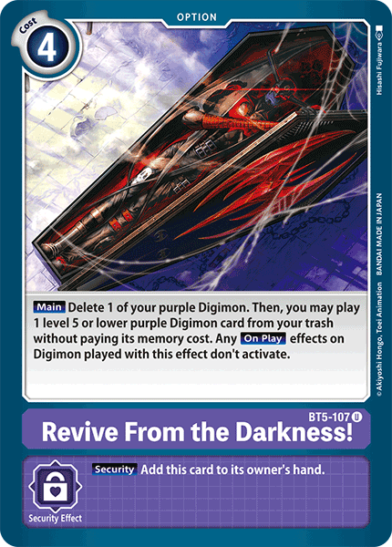 Revive From the Darkness! [BT5-107] [Battle of Omni] - Just $0.09! Shop now at Retro Gaming of Denver