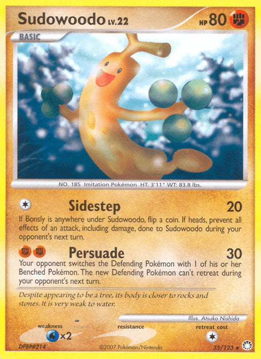 Sudowoodo (35/123) [Diamond & Pearl: Mysterious Treasures] - for just $0.60! 