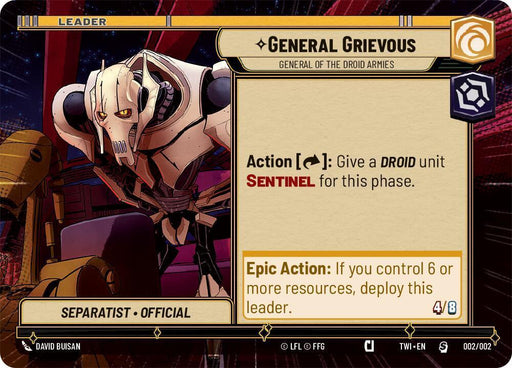 General Grievous - General of the Droid Armies (Hyperspace) (002/002) [Judge Promos] - for just $0.20! 