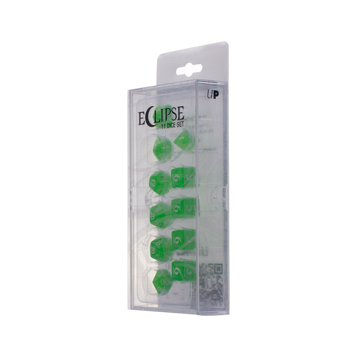 Ultra PRO: 11-Dice Set - Eclipse (Lime Green) - Just $9.95! Shop now at Retro Gaming of Denver