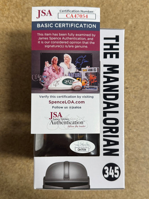 Brendan Wayne Signed Mandalorian Star Wars Exclusive Funko Pop #345 With JSA COA - for just $130! 