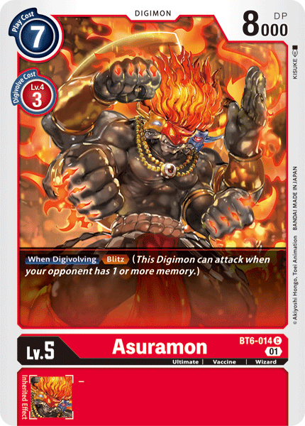 Asuramon [BT6-014] [Double Diamond] - Just $0.09! Shop now at Retro Gaming of Denver