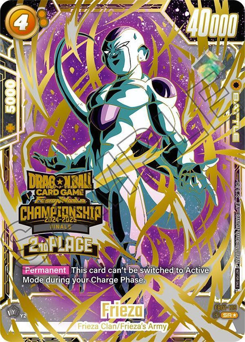 Frieza (FB01-129) (Championship 2024-2025 Finals 2nd Place) [Tournament and Championship Promos] - for just $3999.60! 