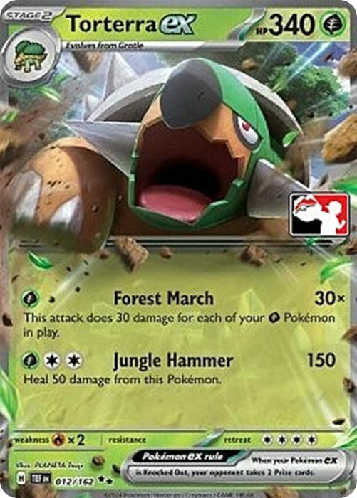 Torterra ex (012/162) [Prize Pack Series Five] - for just $0.80! 