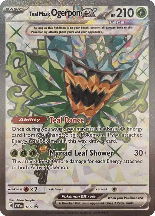 Teal Mask Ogerpon ex (166) [Scarlet & Violet: Black Star Promos] - for just $2.50! 