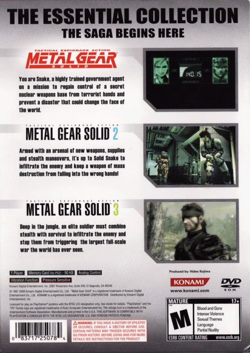 Metal Gear Solid: The Essential Collection – PlayStation 2 (PS2) - for just $0! 