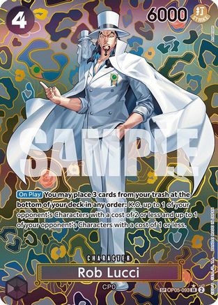Rob Lucci (SP) (OP05-093) - Emperors in the New World Foil - for just $52.25! 