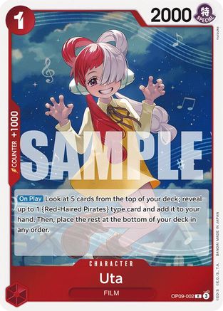 Uta (OP09-002) - Emperors in the New World Foil - for just $0.13! 