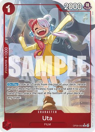 Uta (Parallel) (OP09-002) - Emperors in the New World Foil - for just $3! 