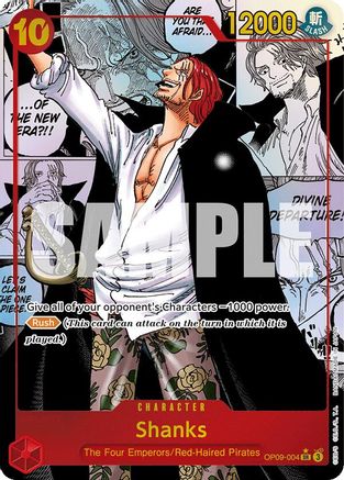 Shanks (004) (Manga) (OP09-004) - Emperors in the New World Foil - for just $888.90! 