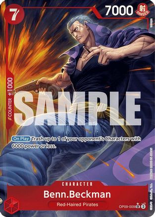 Benn.Beckman (Parallel) (OP09-009) - Emperors in the New World Foil - for just $5.90! 