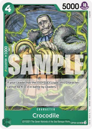 Crocodile (025) (OP09-025) - Emperors in the New World - for just $0.08! 