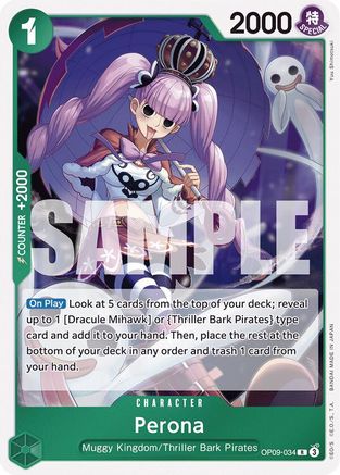 Perona (OP09-034) - Emperors in the New World Foil - for just $0.10! 