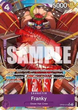 Franky (Parallel) (OP09-072) - Emperors in the New World Foil - for just $8.88! 