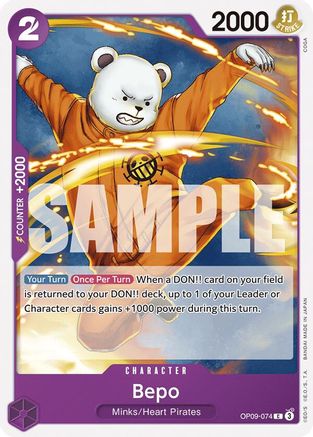 Bepo (OP09-074) - Emperors in the New World - for just $0.05! 