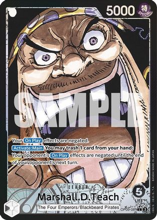 Marshall.D.Teach (081) (Parallel) (OP09-081) - Emperors in the New World Foil - for just $14.65! 