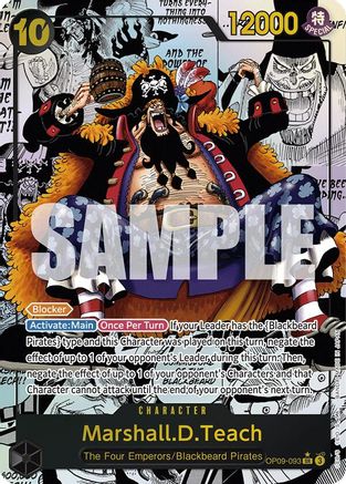 Marshall.D.Teach (093) (Manga) (OP09-093) - Emperors in the New World Foil - for just $702.08! 