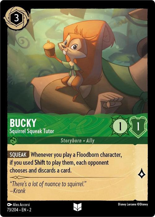 Bucky - Squirrel Squeak Tutor (Errata Version) (73/204) [Rise of the Floodborn] - for just $0.15! 