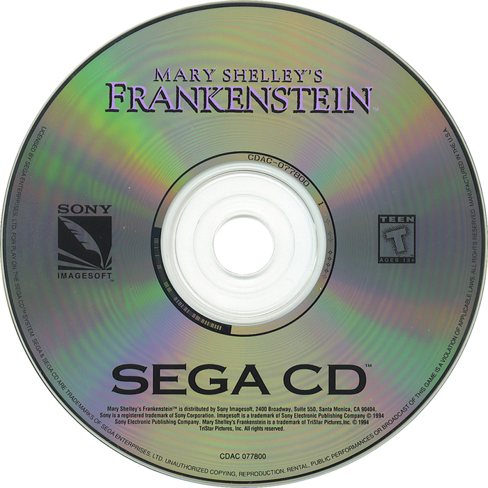 Mary Shelley's Frankenstein & Bram Stoker's Dracula – Sega CD (SCD) - for just $0! 