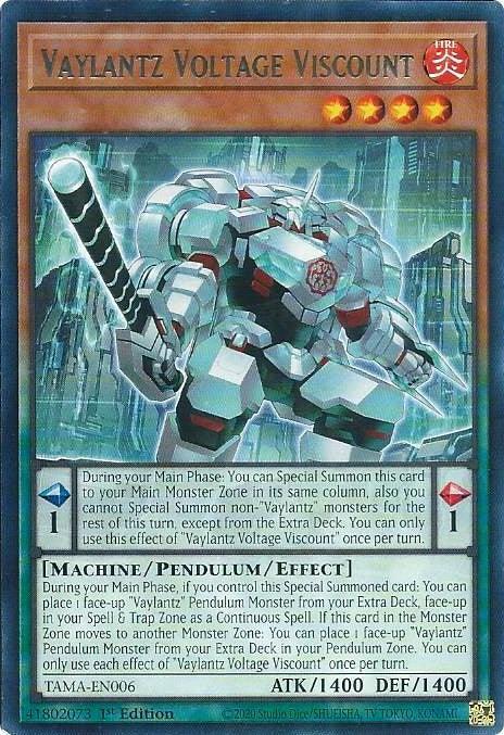 Vaylantz Voltage Viscount [TAMA-EN006] Rare - for just $0.10! 