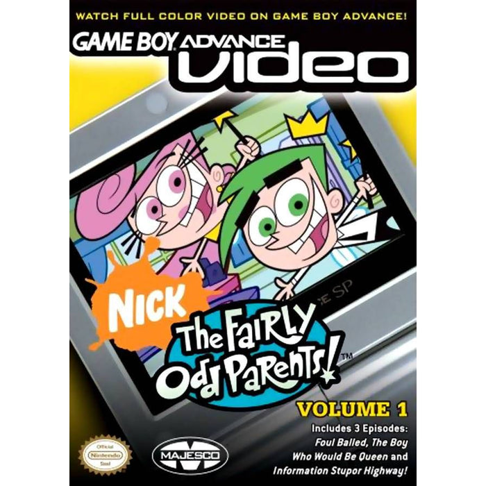 Gameboy Advance Video: The Fairly Odd Parents Vol1 (Gameboy Advance) - Just $0! Shop now at Retro Gaming of Denver