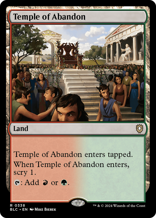Temple of Abandon (BLC-338) - Bloomburrow Commander - for just $0.07! 