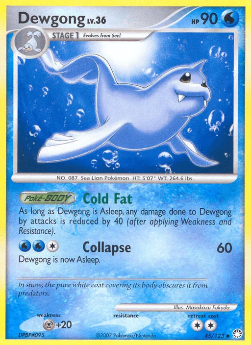 Dewgong (45/123) [Diamond & Pearl: Mysterious Treasures] - for just $0.20! 