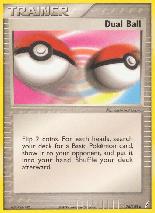 Dual Ball (78/100) [EX: Crystal Guardians] - for just $0.25! 