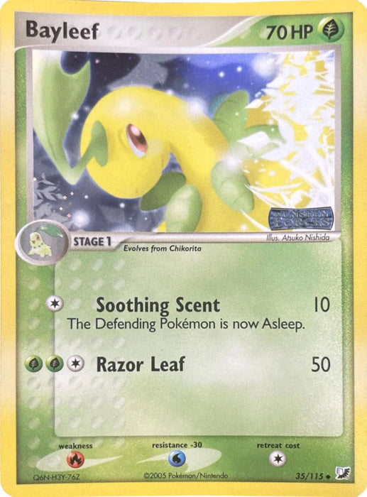 Bayleef (35/115) (Stamped) [EX: Unseen Forces] - for just $11.20! 