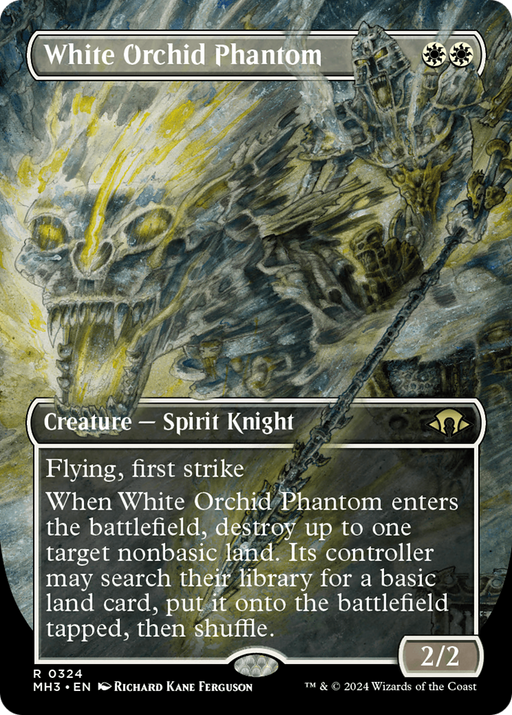 White Orchid Phantom (Borderless) [Modern Horizons 3] - Just $0.55! Shop now at Retro Gaming of Denver