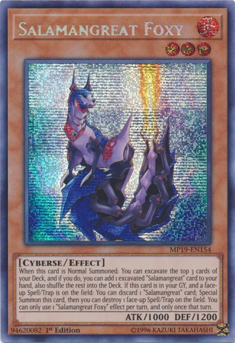 Salamangreat Foxy [MP19-EN154] Prismatic Secret Rare - for just $0.25! 