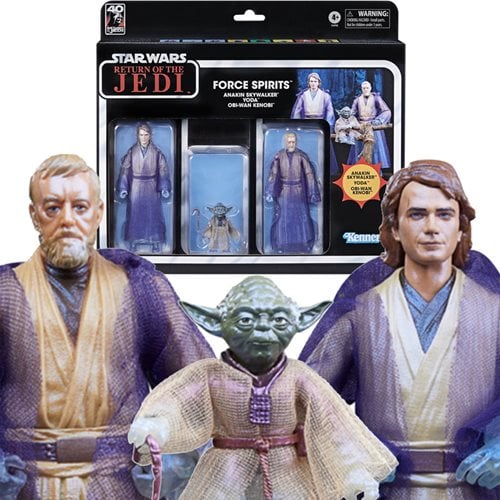 Star Wars The Black Series Anakin Skywalker, Yoda, and Obi-Wan Kenobi Force Spirits 6-Inch Action Figures - Just $78.80! Shop now at Retro Gaming of Denver