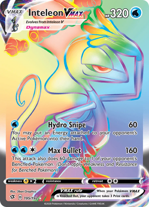 Inteleon VMAX (195/192) [Sword & Shield: Rebel Clash] - for just $4.30! 