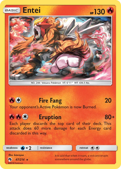 Entei (47/214) [Sun & Moon: Lost Thunder] - for just $0.55! 