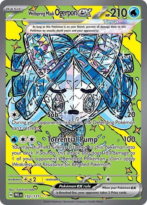 Wellspring Mask Ogerpon ex (152/131) [Scarlet & Violet: Prismatic Evolutions] - for just $7.20! 