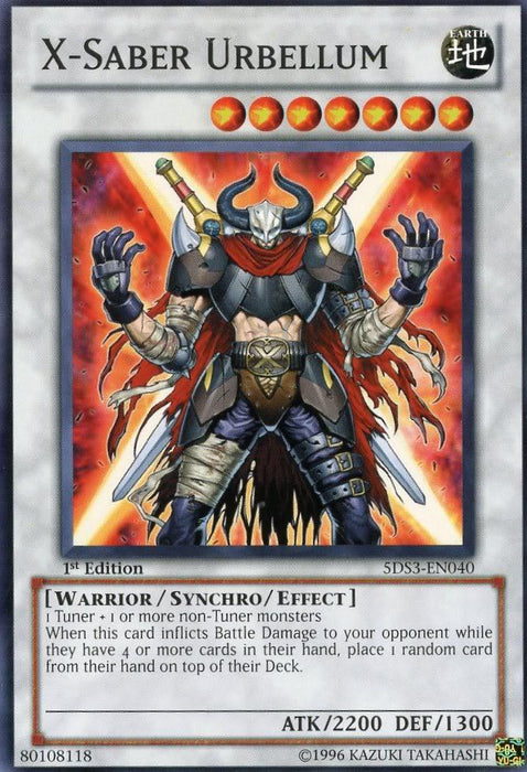 X-Saber Urbellum [5DS3-EN040] Common - for just $0.35! 