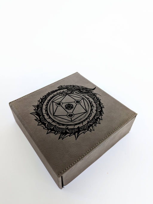 Dragon Circle  - D&D - Vegan Leather Dice Box - for just $34.99! 