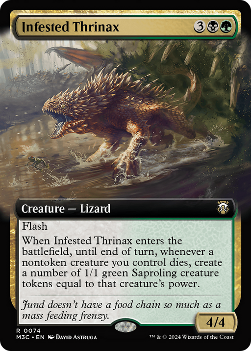 Infested Thrinax (M3C-074) - Modern Horizons 3 Commander: (Extended Art) - for just $0.14! 