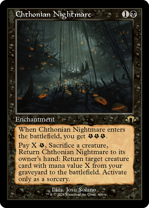 Chthonian Nightmare (Retro Frame) (MH3-406) - Modern Horizons 3 - for just $0.56! 