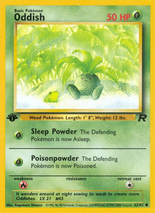 Oddish (63/82) [Team Rocket 1st Edition] - for just $0.35! 