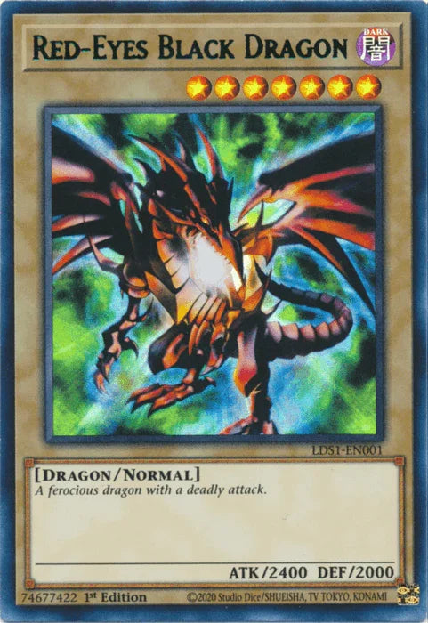 Red-Eyes Black Dragon (Green) [LDS1-EN001] Ultra Rare - for just $0.65! 